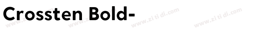 Crossten Bold字体转换